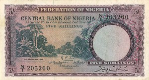 Nigeria P-2 - Foreign Paper Money